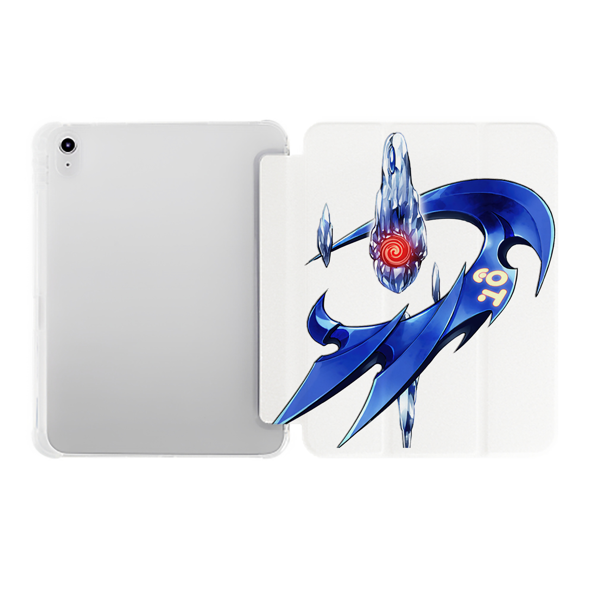 （画像用） 遊☆戯☆王 Yu-Gi-Oh! IPad ケース ペン収納付き 三つ折りスタンド PUレザー×シリコン 対応機種9.5/10.5/10.9インチ